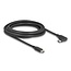Delock Active USB 10 Gbps Cable USB Type-C™ male to male angled left / right 3 m 8K PD 60 W with E-Marker