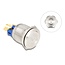 Delock Push Switch for Installation 22 mm 6 x solder connection LED white power symbol + ring