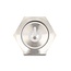 Delock Push Switch for Installation 22 mm 6 x solder connection LED white power symbol + ring