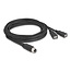 Delock M12 Cable A-coded 8 pin female to 2 x USB 2.0 Type-A female 3 m black