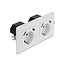 Delock dubbel inbouwstopcontact | 4x USB-A | 2x 14W | wit