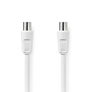 Nedis Nedis IEC (m) - IEC (v) coaxkabel | recht | wit | 1,5 meter