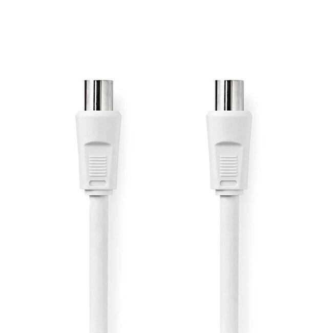 Nedis IEC (m) - IEC (v) coaxkabel | recht | wit | 3 meter