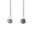 Nedis IEC (m) - IEC (v) coaxkabel | recht | wit | 3 meter