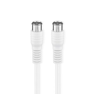 Nedis Nedis F-quick (m) - F-quick (m) coaxkabel | wit | 5 meter