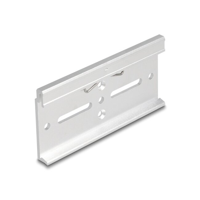 Delock Aluminium Mounting Clip for DIN Rail 100.0 x 47.8 mm silver