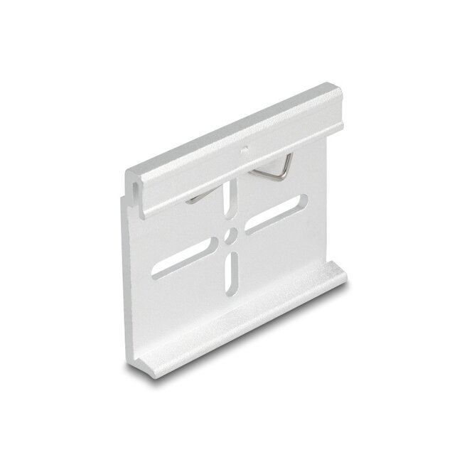 Delock Aluminium Mounting Clip for DIN Rail 60.0 x 47.8 mm silver