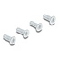 Delock Aluminium Mounting Clip for DIN Rail 70.0 x 47.8 mm silver