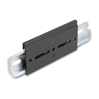 DeLOCK Delock Aluminium Mounting Clip for DIN Rail 100.0 x 47.8 mm black