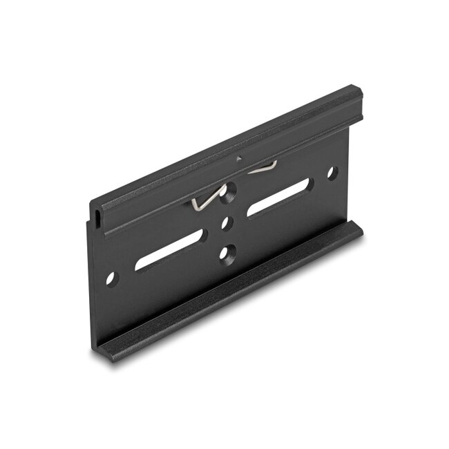 Delock Aluminium Mounting Clip for DIN Rail 100.0 x 47.8 mm black
