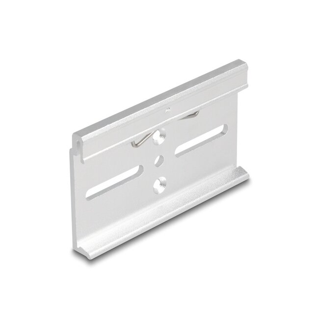 Delock Aluminium Mounting Clip for DIN Rail 80.0 x 47.8 mm silver
