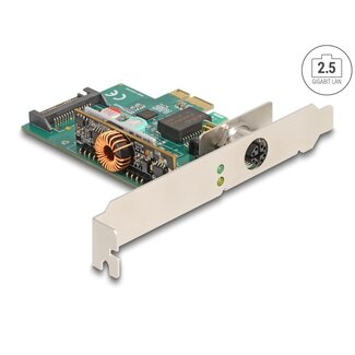 DeLOCK Delock PCI Express x1 Networking Card 2.5 Gigabit LAN 1 x M12 PoE+