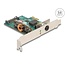 Delock PCI Express x1 Networking Card 2.5 Gigabit LAN 1 x M12 PoE+