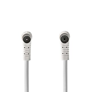 Nedis Nedis IEC (m) - IEC (v) coaxkabel | ferriet kernen | haaks | wit | 1,5 meter
