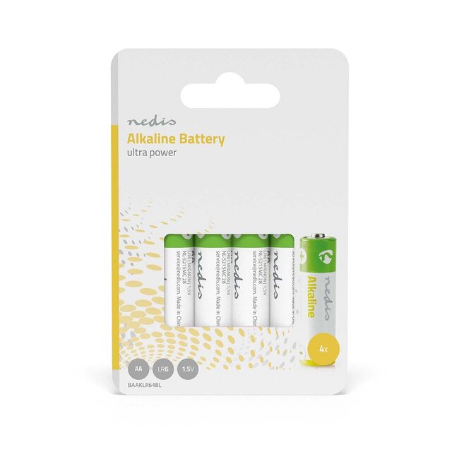 Nedis Ultra Power AA (LR6) batterijen | 4 stuks in blister