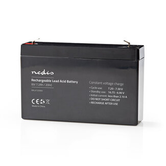 Nedis Nedis oplaadbare loodaccu | 6V | 7200 mAh