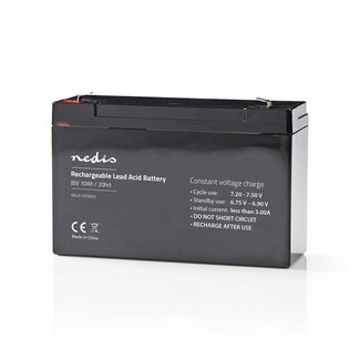 Nedis Nedis oplaadbare loodaccu | 6V | 10.000 mAh
