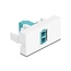 Delock Easy 45 Module LC Duplex female to LC Duplex female white / aqua