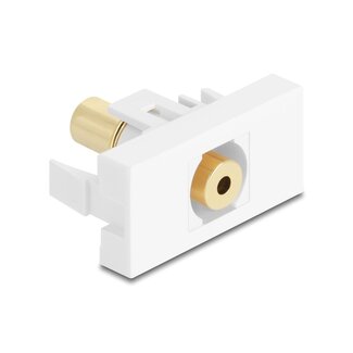 DeLOCK Delock Easy 45 Module stereo jack female 3.5 mm 4 pin to stereo jack female 3.5 mm 4 pin gold plated white