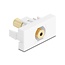 Delock Easy 45 Module stereo jack female 3.5 mm 4 pin to stereo jack female 3.5 mm 4 pin gold plated white