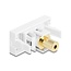 Delock Easy 45 Module stereo jack female 3.5 mm 4 pin to stereo jack female 3.5 mm 4 pin gold plated white