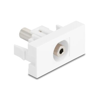 DeLOCK Delock Easy 45 Module stereo jack female 3.5 mm 3 pin to stereo jack female 3.5 mm 3 pin white