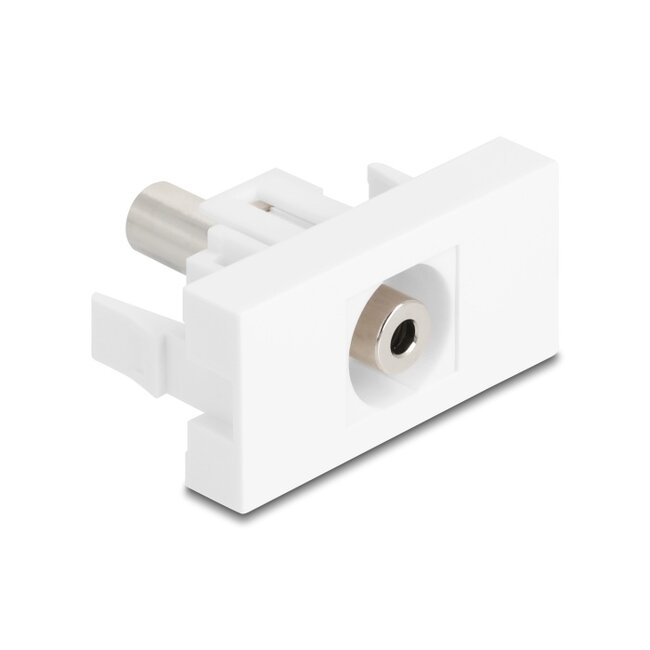 Delock Easy 45 Module stereo jack female 3.5 mm 3 pin to stereo jack female 3.5 mm 3 pin white