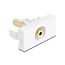Delock Easy 45 Module stereo jack female 3.5 mm 3 pin to stereo jack female 3.5 mm 3 pin gold plated white