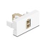 Delock Easy 45 Module LC Duplex female to LC Duplex female white / beige
