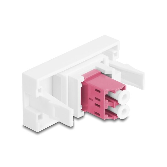 Delock Easy 45 Module LC Duplex female to LC Duplex female white / violet