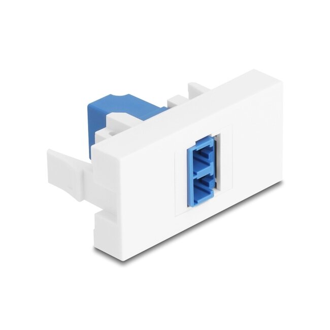 Delock Easy 45 Module LC Duplex female to LC Duplex female white / blue