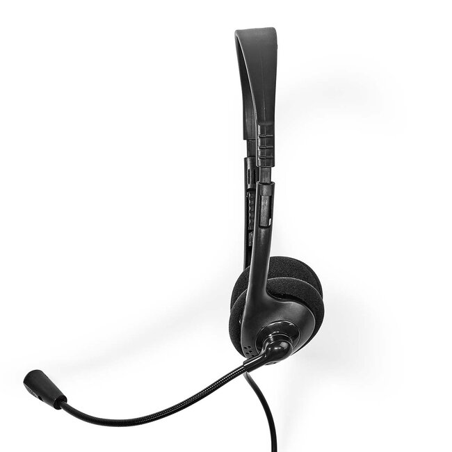 Nedis stereo on-ear PC-headset | USB-C/USB-A | 1,8 meter