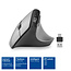 ACT ergonomische USB-A/USB-C en Bluetooth muis | 7 knoppen | 1000-2400 dpi