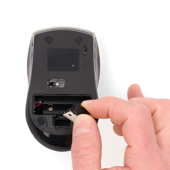 Nedis draadloze muis | compact | USB-A dongle | 1600 dpi | 4 knoppen