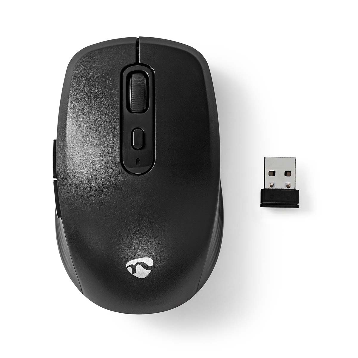 Nedis MSWS110BK. Vormfactor: Rechtshandig. Bewegingsdetectietechnologie: Optisch, Aansluiting: USB Type-A, Bewegingsresolutie: 1600 DPI, Soort knoppen: Drukknoppen, Aantal knoppen: