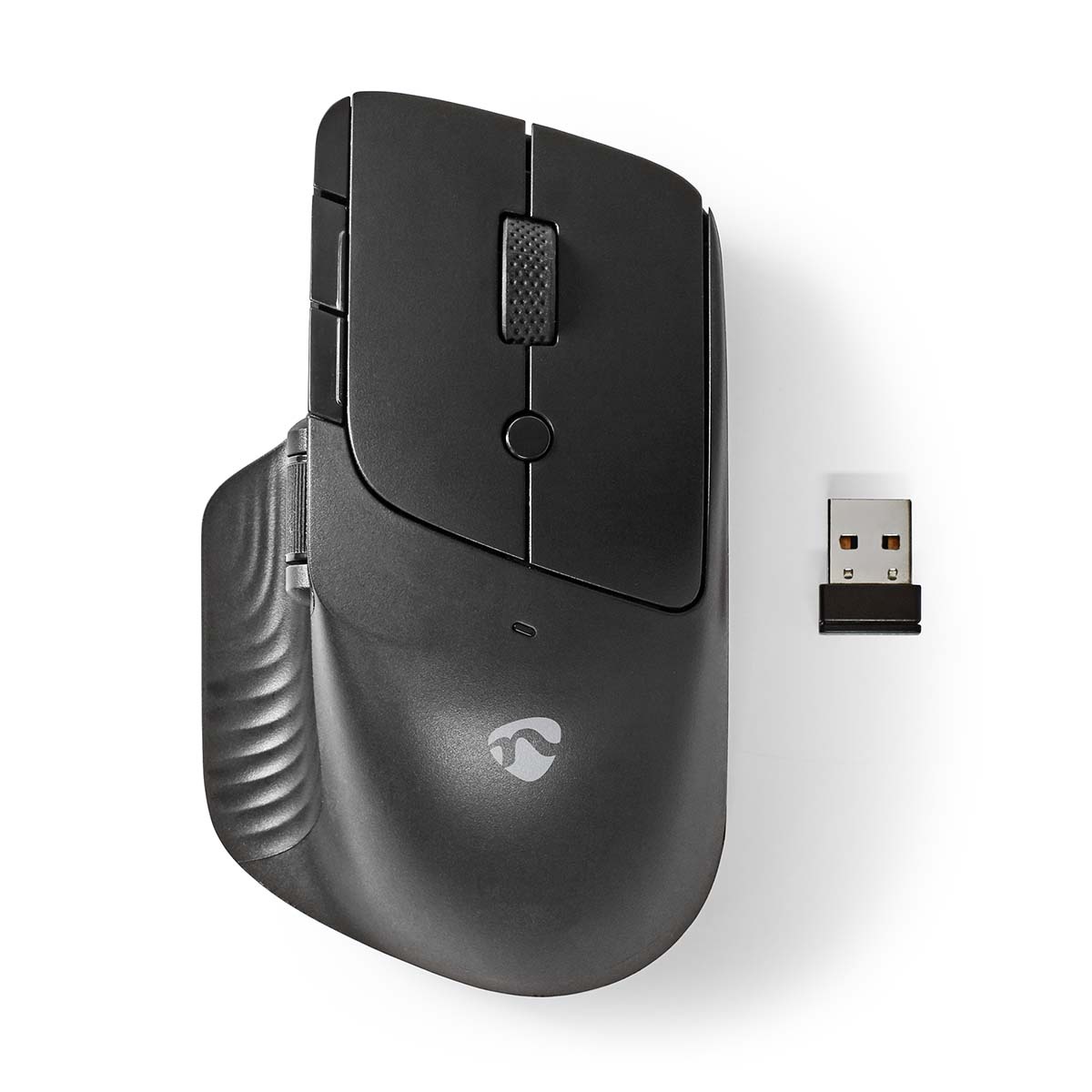 Nedis MSWS510BK. Vormfactor: Rechtshandig. Bewegingsdetectietechnologie: Optisch, Aansluiting: USB Type-A, Bewegingsresolutie: 1600 DPI, Soort knoppen: Drukknoppen, Aantal knoppen:
