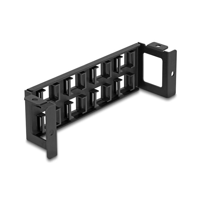 Delock Keystone Mounting Panel 8 Port surface mount vertical