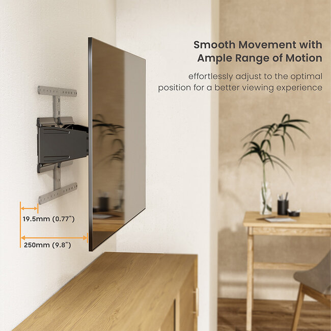 VALUE TV muurbeugel, superslank, 43-90 inch, tot 50 kg