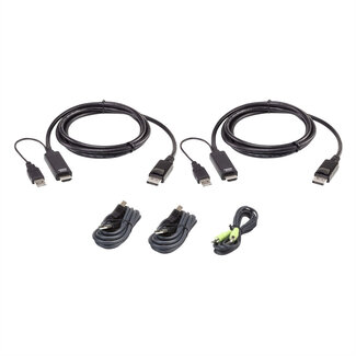 Aten ATEN 2L-7D02UHDPX5 HDMI naar DP KVM KabelKit