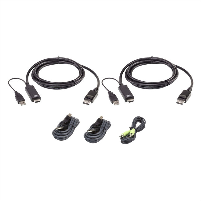 ATEN 2L-7D02UHDPX5 HDMI naar DP KVM KabelKit