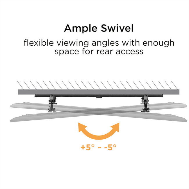 VALUE TV muurbeugel, 47 mm afstand tot de muur , kantelbaar, <203,2cm/80", <75kg