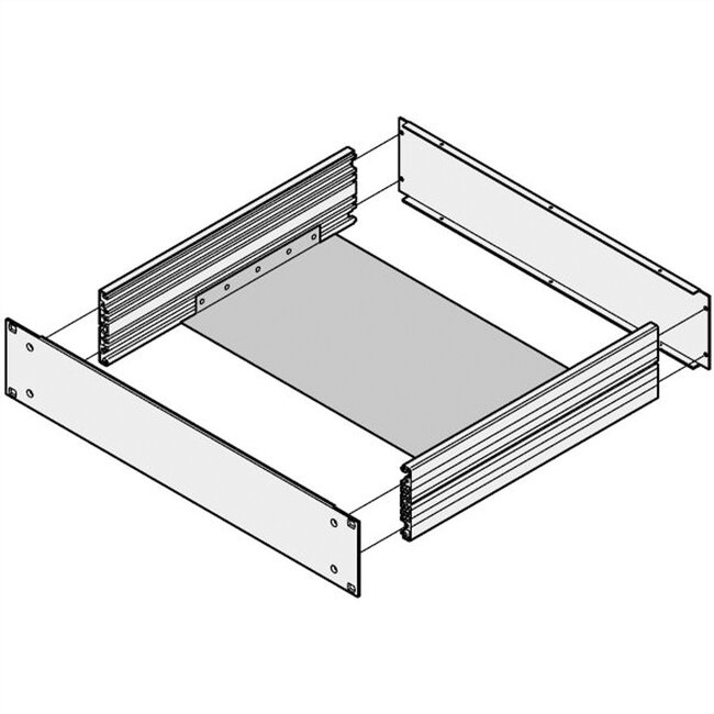 SCHROFF MultipacPRO Montageplaat, Diepte 150 mm
