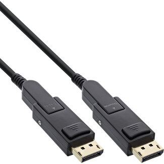 InLine® InLine® DisplayPort 1.4 AOC-kabel, 8K4K, DisplayPort-stekker afneembaar 25m