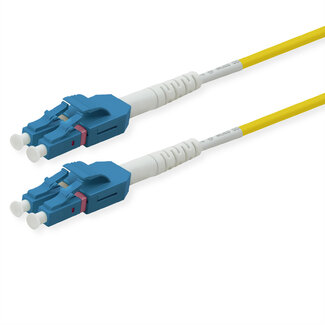 Roline ROLINE LWL-Kabel duplex 9/125µm OS2, LC/LC, UNIBOOT, gelb, 2 m