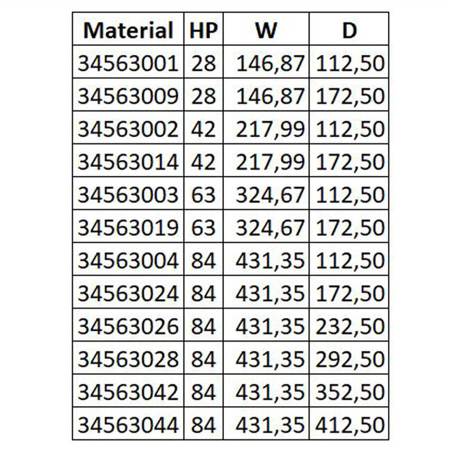 MOUNTING PLATE 84HP 280D
