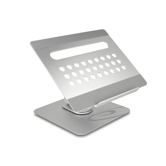 Delock Tablet and Laptop Stand with built in Docking Station 4K - HDMI / Card Reader / Hub / PD 3.0 90 W - 360° rotateable