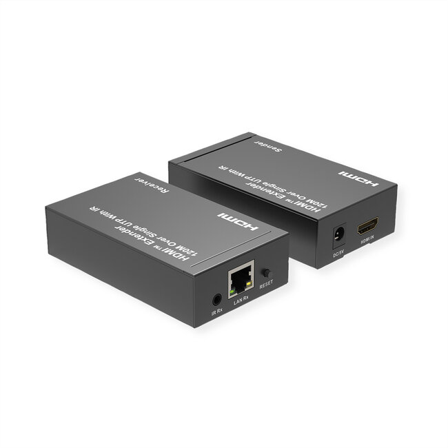 ROLINE HDMI Extender, via IP, 1080P, 120 m, met IR