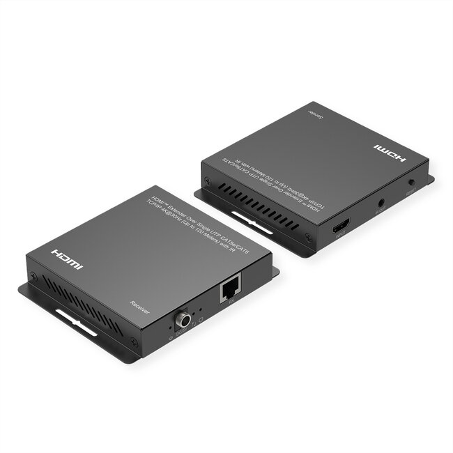 ROLINE HDMI verlenging, via IP, 4K30Hz, 120m, met IR