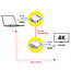 ROLINE HDMI verlenging, via IP, 4K30Hz, 120m, met IR
