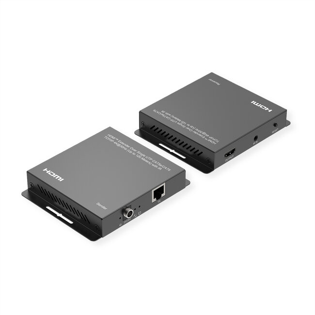ROLINE HDMI verlenging, via IP, 4K30Hz, 120m, met IR